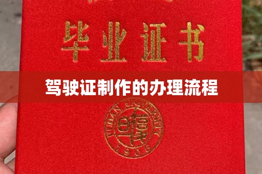 友好驾驶证制作的办理流程