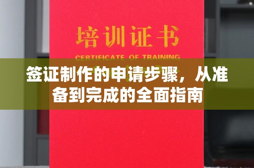 友好签证制作的申请步骤，从准备到完成的全面指南