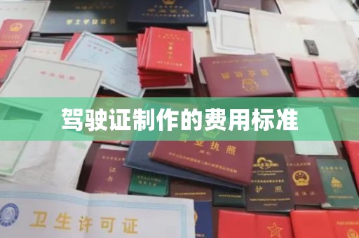 友好驾驶证制作的费用标准