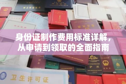 友好身份证制作费用标准详解，从申请到领取的全面指南