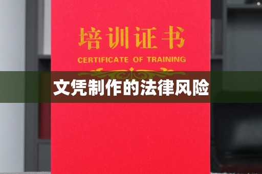 友好文凭制作的法律风险
