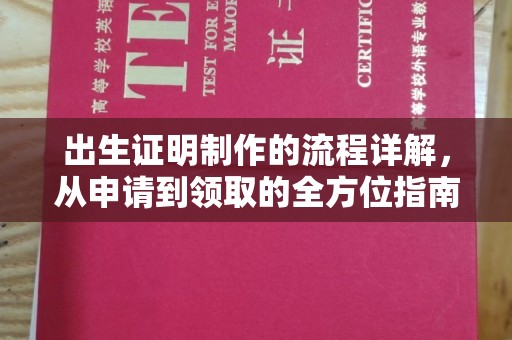 友好出生证明制作的流程详解，从申请到领取的全方位指南